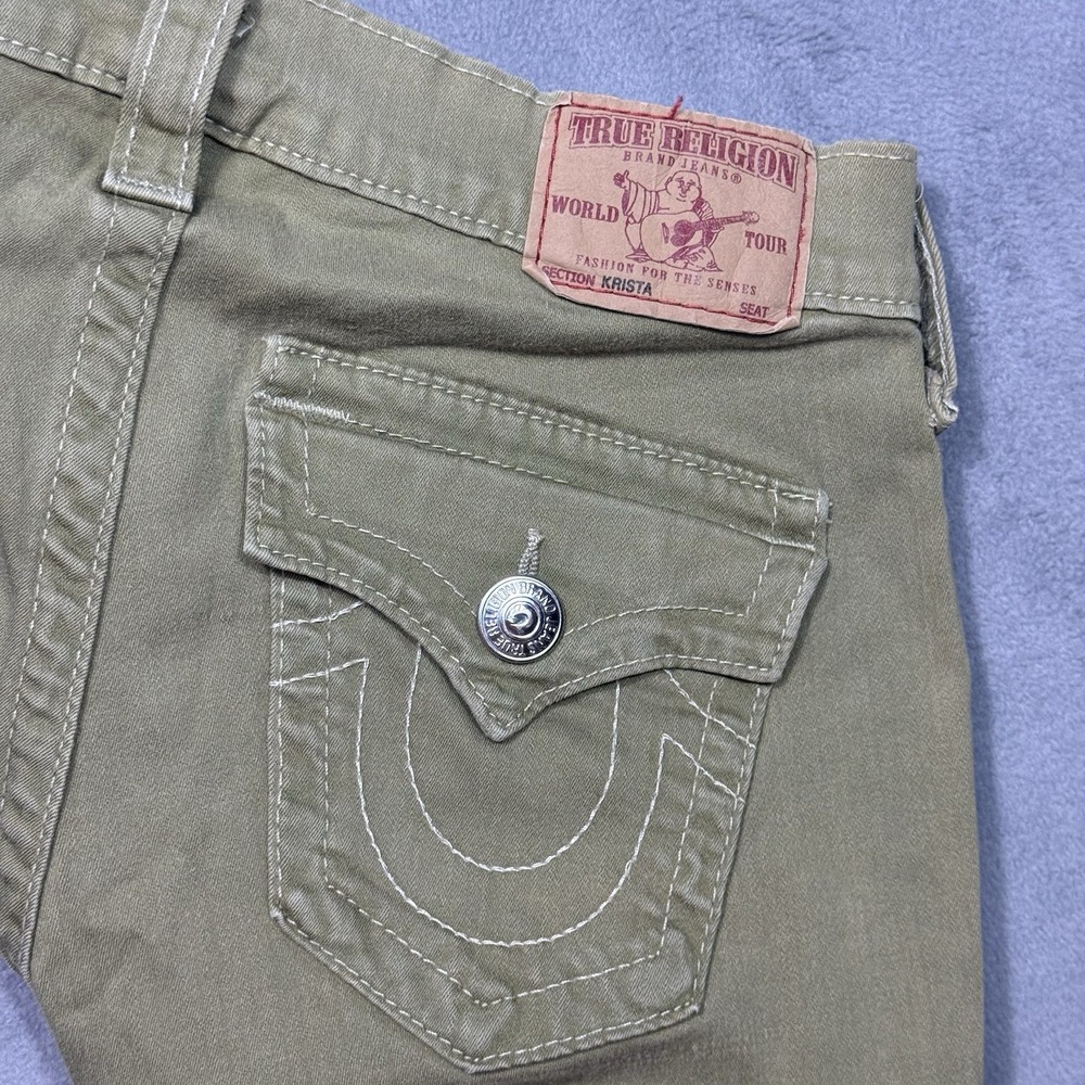 VINTAGE True Religion Jeans Womens 27x30 Krista World Tour Cargo Made In USA - Picture 6 of 11